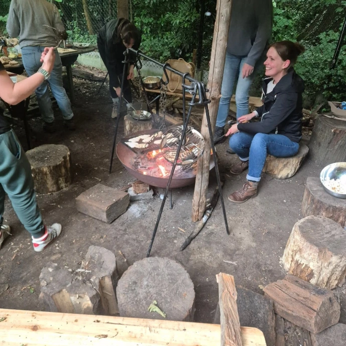 Teambuilding buiten koken