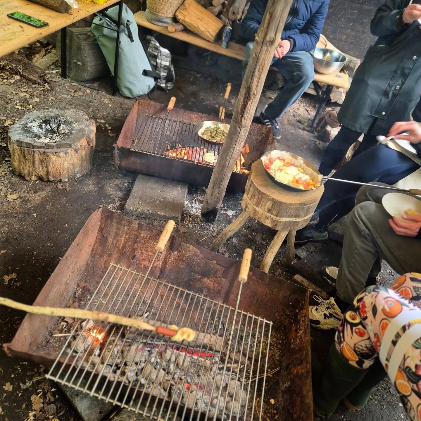 Ontvangst in het bos